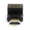 Переходник HDMI штекер - HDMI гнездо угловой (gold, 5-892G)